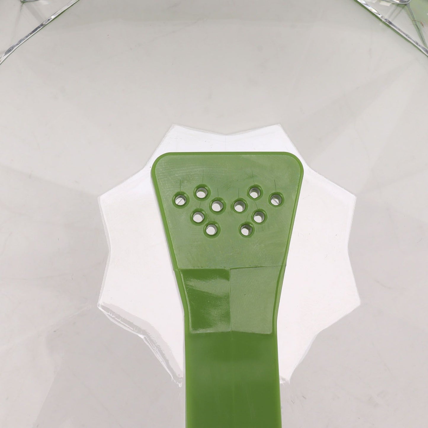 Microwave Splash Heating Cover PC Food Splatter Guard with Extension Handle for Kitchen Cooking Grass Green V1294-YM0521-3118230036512