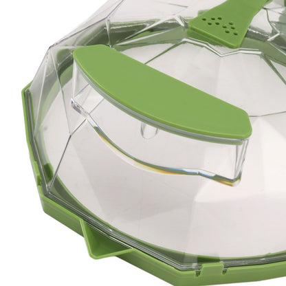 Microwave Splash Heating Cover PC Food Splatter Guard with Extension Handle for Kitchen Cooking Grass Green V1294-YM0521-3118230036512