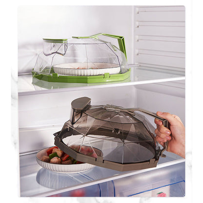 Microwave Splash Heating Cover PC Food Splatter Guard with Extension Handle for Kitchen Cooking Grass Green V1294-YM0521-3118230036512