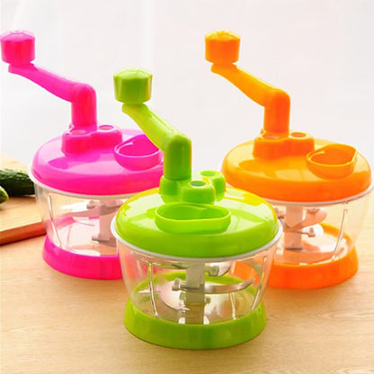 Manual Vegetable Grinder Stainless Steel Blade Portable Food Meat Mixer for Kitchen Restaurant V1294-YM0521-3118230038411