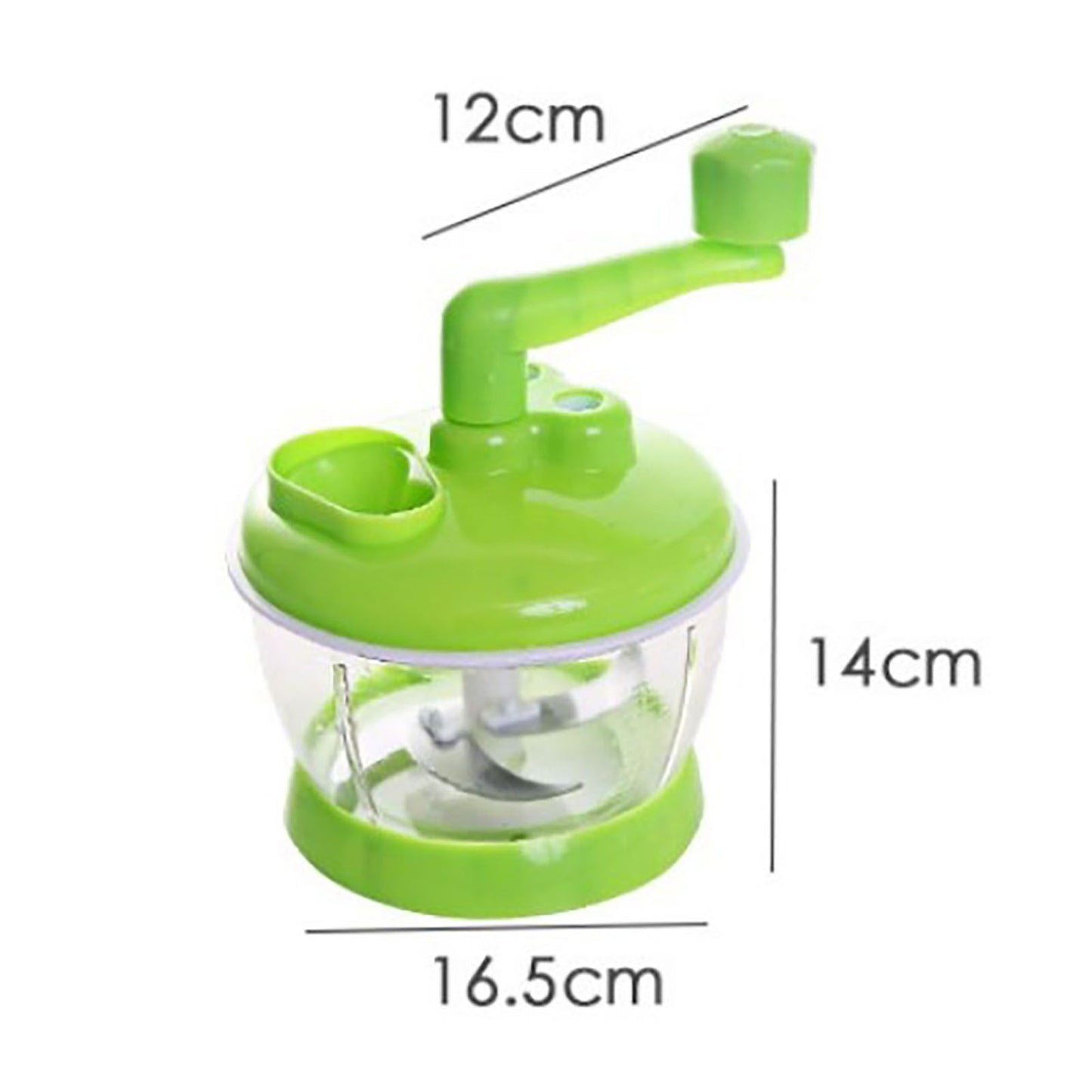 Manual Vegetable Grinder Stainless Steel Blade Portable Food Meat Mixer for Kitchen Restaurant V1294-YM0521-3118230038411