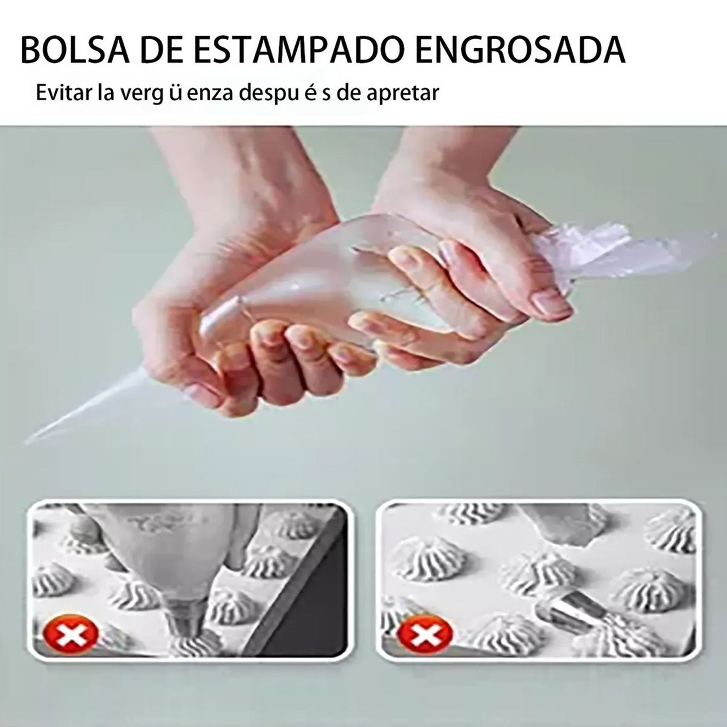 300Pcs Disposable Piping Bags Thickened Pastry Bags for Baking Cupcake Cookies Cake Decorating V1294-YM0521-3118230044111