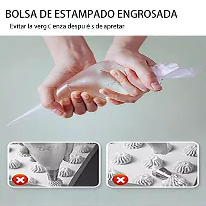 300Pcs Disposable Piping Bags Thickened Pastry Bags for Baking Cupcake Cookies Cake Decorating V1294-YM0521-3118230044111