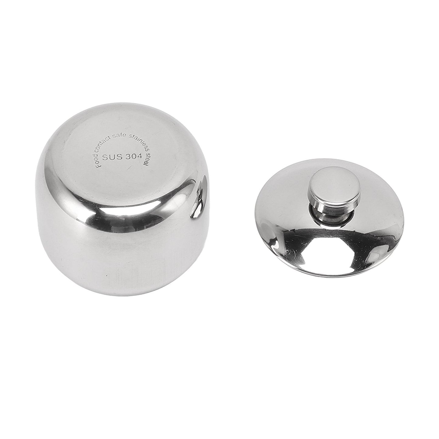 Condiment Jar with Lid 304 Stainless Steel Seasoning Container Pot for Spice Salt Sugar V1294-YM0521-3118230046311