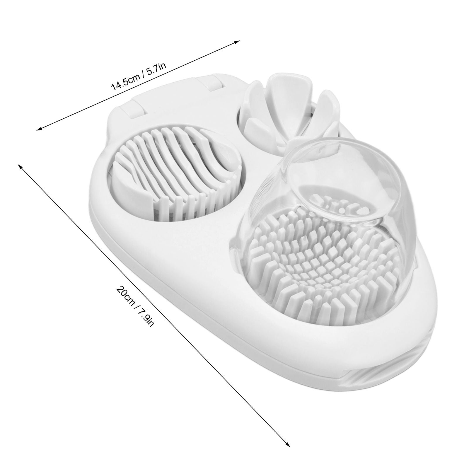 Egg Dicer 3 Slicing Modes Hard Boiled Egg Cutter Kitchen Cutter for Decoration Salad Sandwich V1294-YM0521-3118230046411