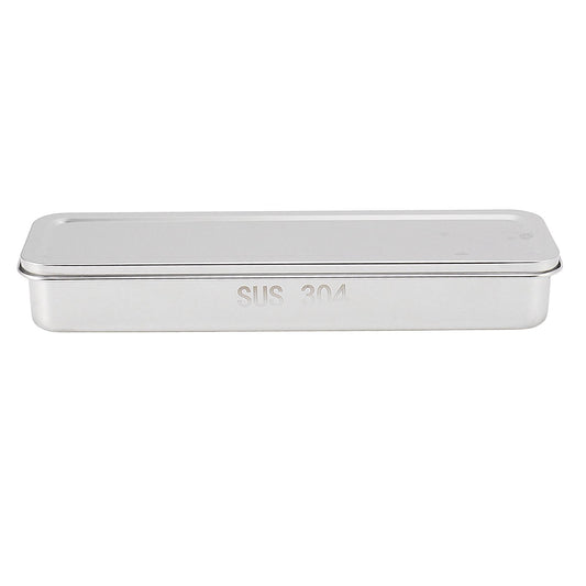 Stainless Steel Cutlery Tray Holder Kitchen Chopstick Spoon Fork Storage Box with Lid Drainer Natural Color V1294-YM0521-3118230046511
