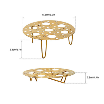 Steaming Rack Stainless Foldable Multi Function Steel Steaming Tray Dumplings Egg Steaming Tool for Home V1294-YM0521-3118230046612