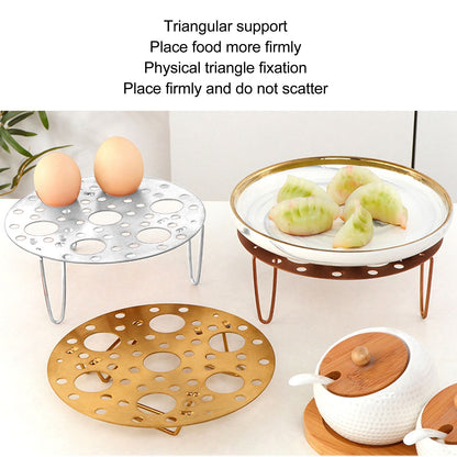 Steaming Rack Stainless Foldable Multi Function Steel Steaming Tray Dumplings Egg Steaming Tool for Home V1294-YM0521-3118230046612
