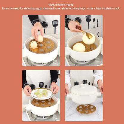 Steaming Rack Stainless Foldable Multi Function Steel Steaming Tray Dumplings Egg Steaming Tool for Home V1294-YM0521-3118230046612