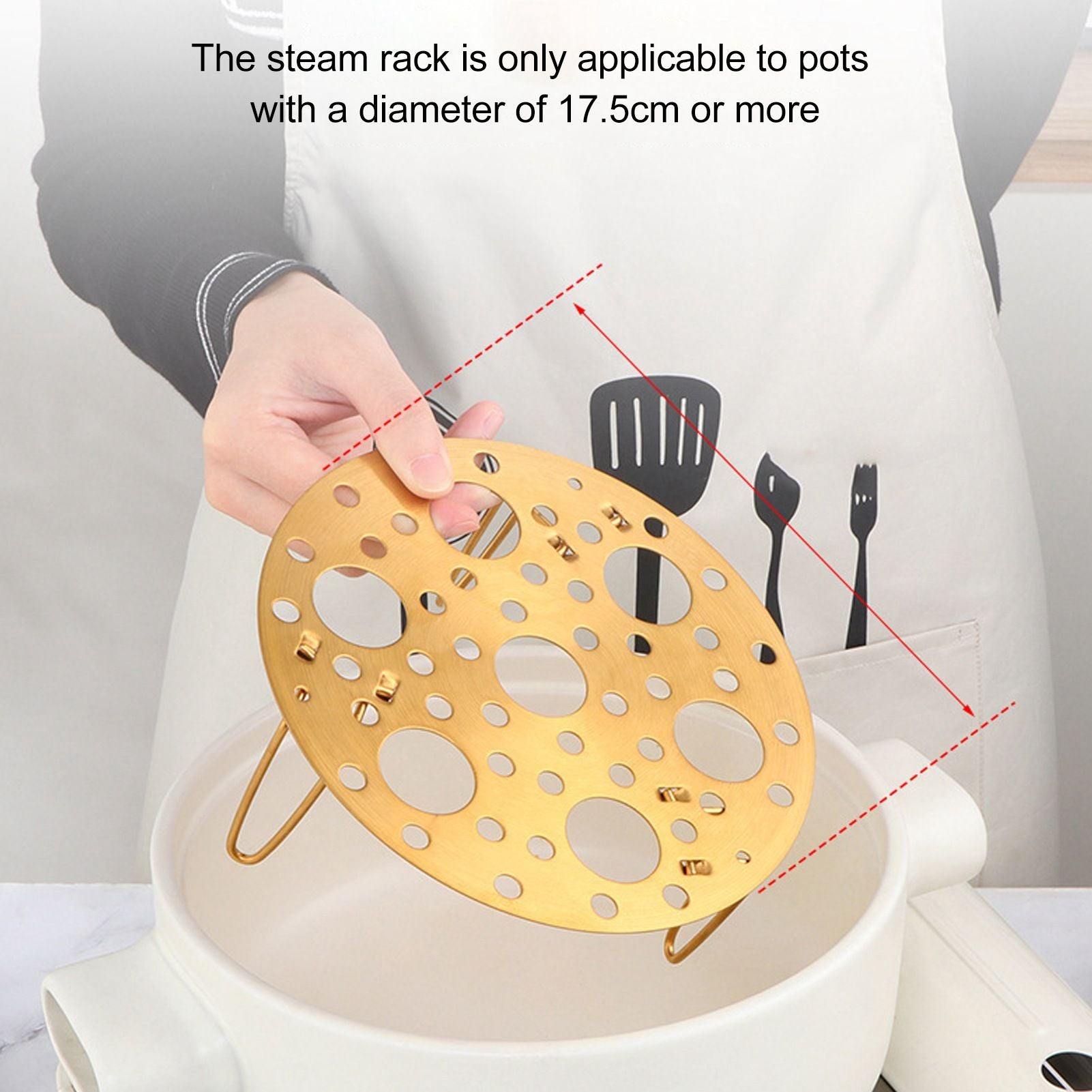 Steaming Rack Stainless Foldable Multi Function Steel Steaming Tray Dumplings Egg Steaming Tool for Home V1294-YM0521-3118230046612