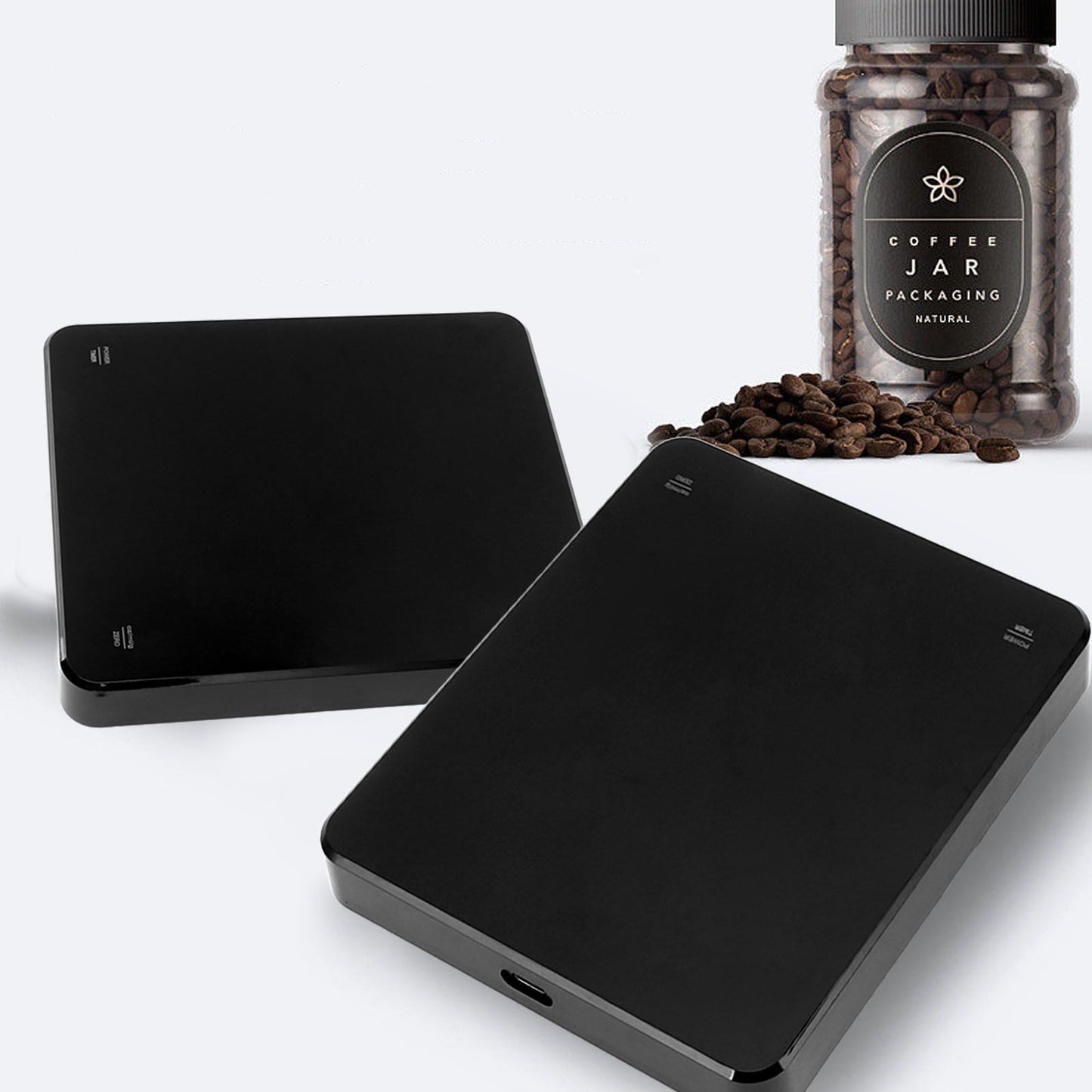 Digital Coffee Scale Beautiful Automatic Zeroing High Accuracy Electronic Coffee Scale with Timer for Home V1294-YM0521-3118230053411