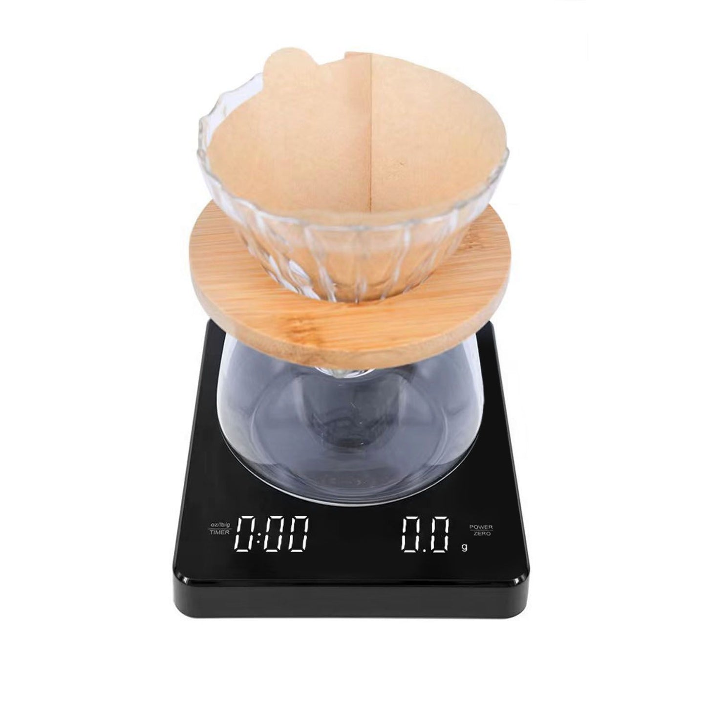 Digital Coffee Scale Beautiful Automatic Zeroing High Accuracy Electronic Coffee Scale with Timer for Home V1294-YM0521-3118230053411