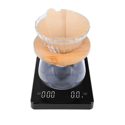 Digital Coffee Scale Beautiful Automatic Zeroing High Accuracy Electronic Coffee Scale with Timer for Home V1294-YM0521-3118230053411
