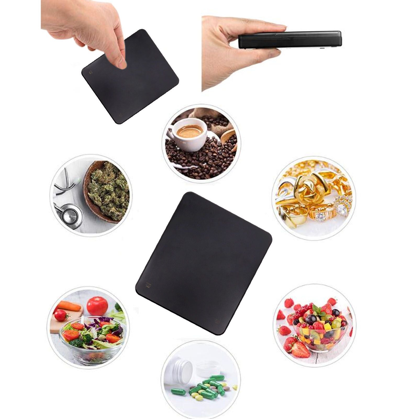 Digital Coffee Scale Beautiful Automatic Zeroing High Accuracy Electronic Coffee Scale with Timer for Home V1294-YM0521-3118230053411