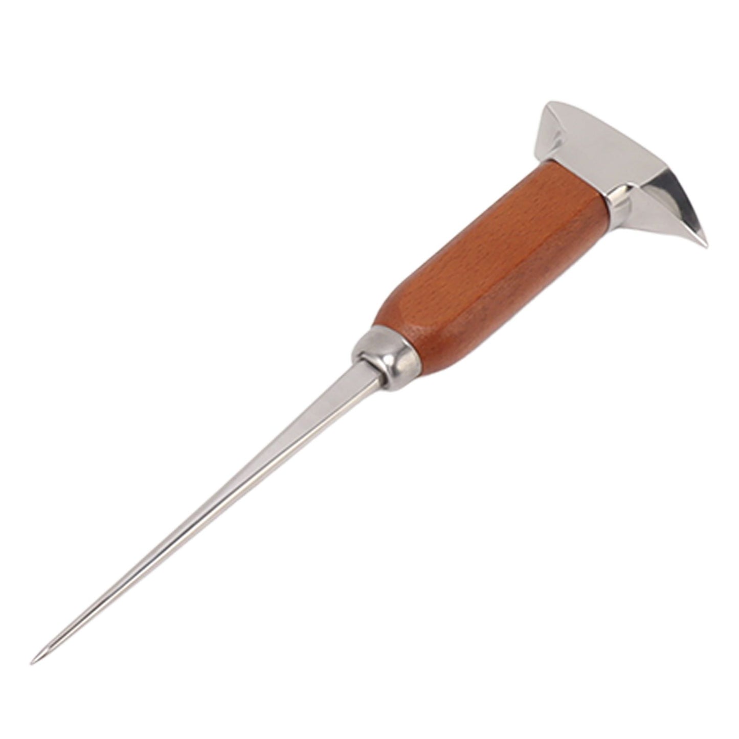 Ice Pick with Wood Handle Stainless Steel Ice Chipper Ice Crusher Tool for Bars Bartender V1294-YM0521-3118230054311