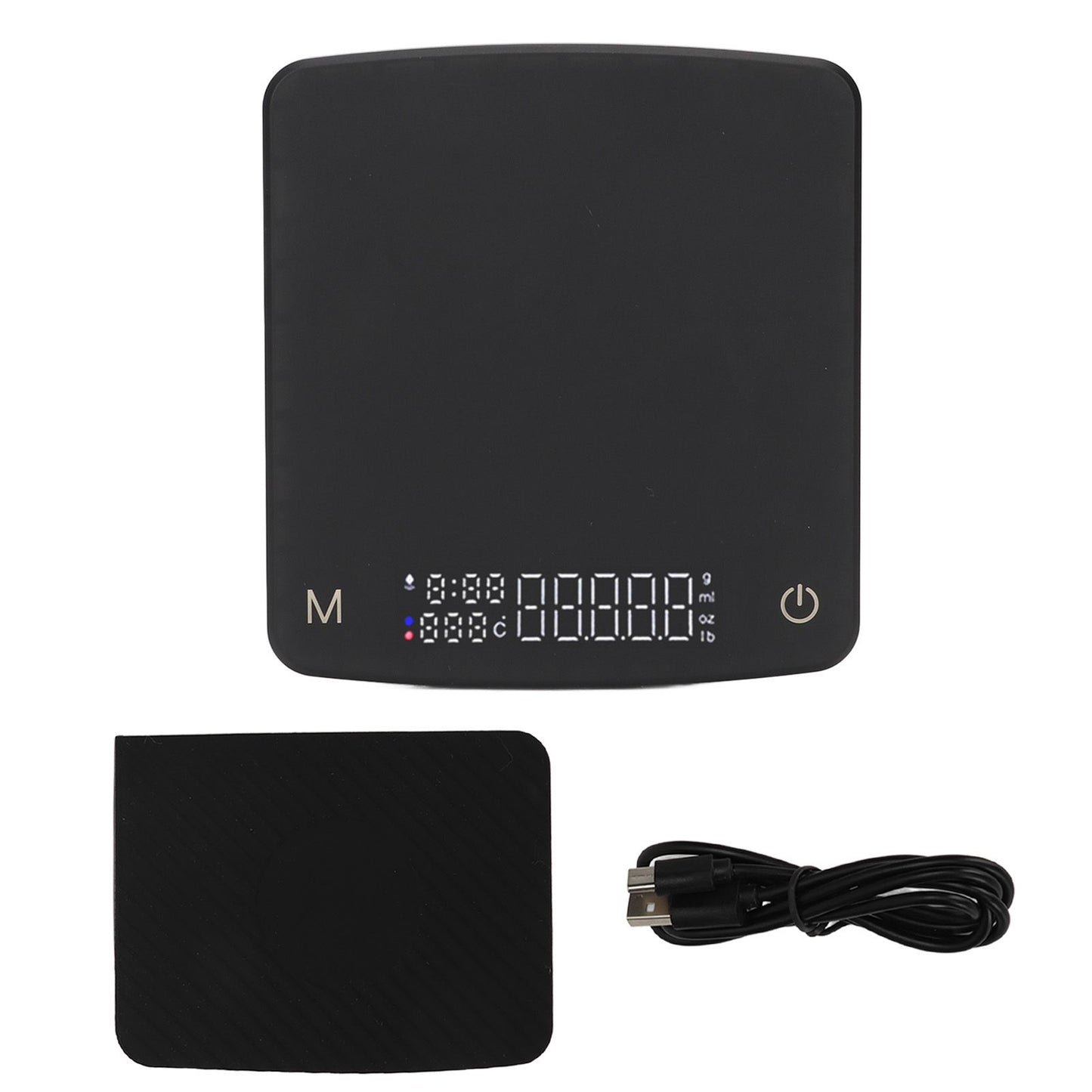 Tiny Coffee Scale Digital Drip Coffee Scale Rechargeable Automatic Timing Kitchen Food Scale 2kg/0.1g V1294-YM0521-3118230055111