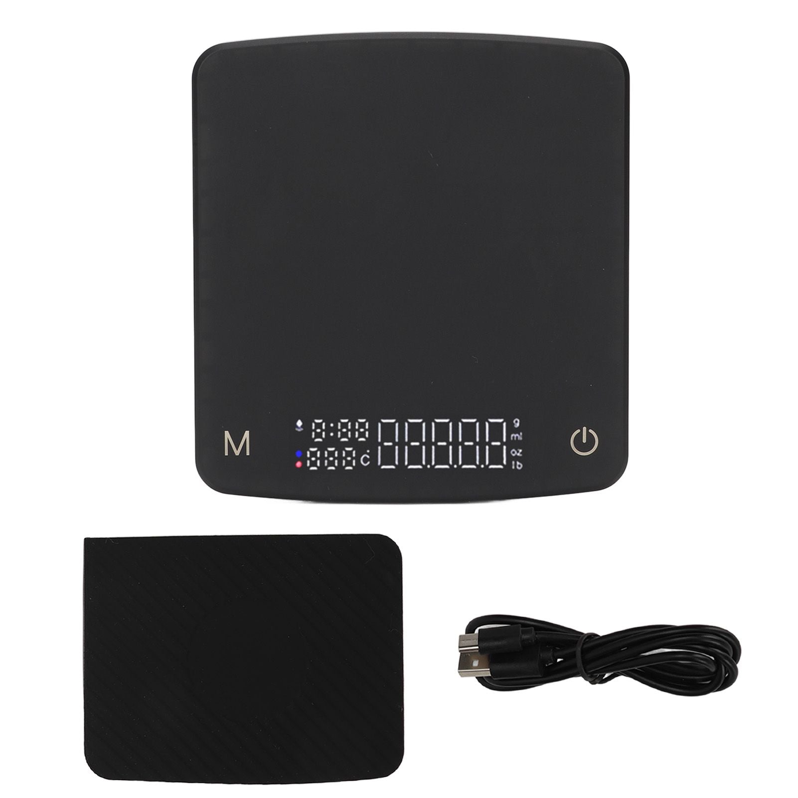 Tiny Coffee Scale Digital Drip Coffee Scale Rechargeable Automatic Timing Kitchen Food Scale 2kg/0.1g V1294-YM0521-3118230055111