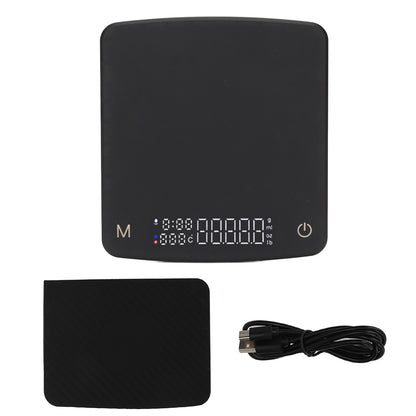 Tiny Coffee Scale Digital Drip Coffee Scale Rechargeable Automatic Timing Kitchen Food Scale 2kg/0.1g V1294-YM0521-3118230055111