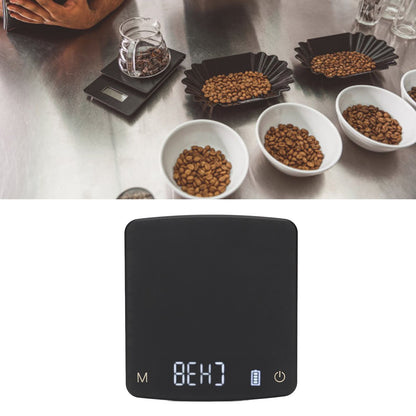 Tiny Coffee Scale Digital Drip Coffee Scale Rechargeable Automatic Timing Kitchen Food Scale 2kg/0.1g V1294-YM0521-3118230055111