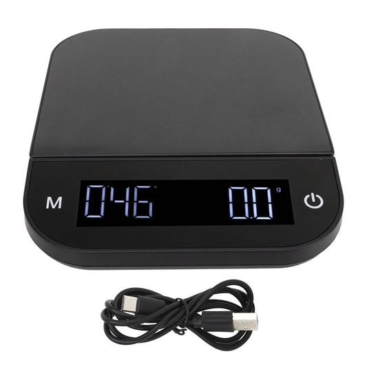 Digital Coffee Scale Waterproof 0.1g High Accuracy Manual Automatic Mini Portable Baking Scale with Timer 3kg V1294-YM0521-3118230056111
