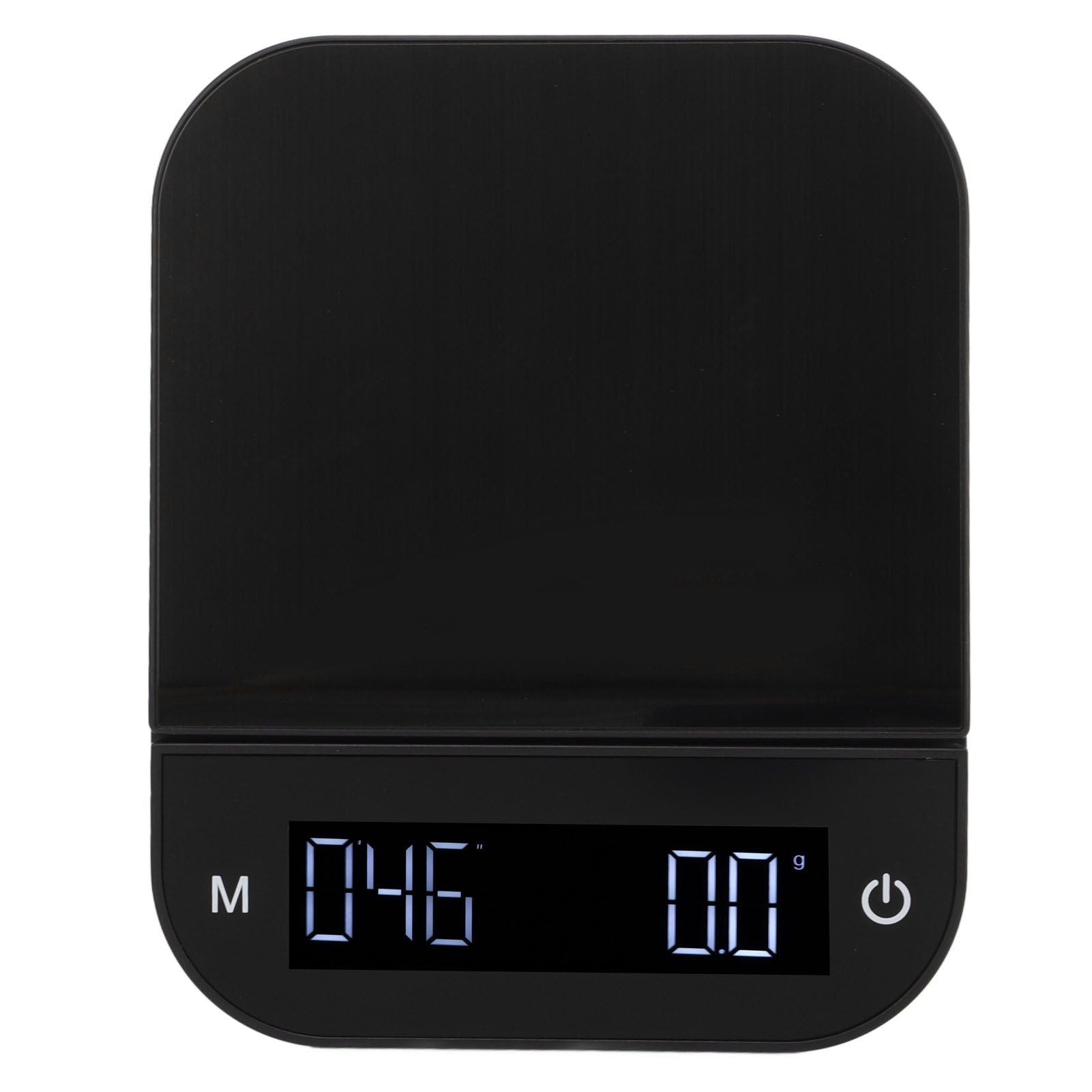Digital Coffee Scale Waterproof 0.1g High Accuracy Manual Automatic Mini Portable Baking Scale with Timer 3kg V1294-YM0521-3118230056111