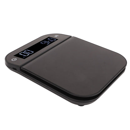 Electric Kitchen Food Scale English Version Peeling PC Function Waterproof Timing Flat Coffee Weighing Scale V1294-YM0521-3118230058611