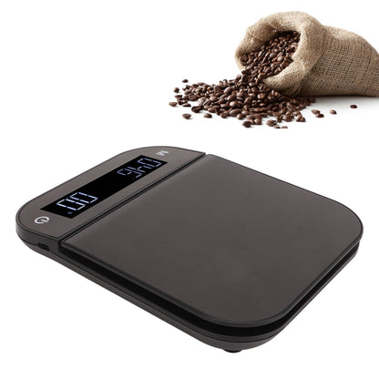 Electric Kitchen Food Scale English Version Peeling PC Function Waterproof Timing Flat Coffee Weighing Scale V1294-YM0521-3118230058611