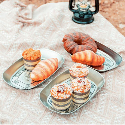 Camping Tinplate Outdoor Dinner Plate Multifunctional Kitchenware European Cutlery Portable Picnic Bowl V1294-YM0521-3118230060613