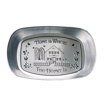 Camping Tinplate Outdoor Dinner Plate Multifunctional Kitchenware European Cutlery Portable Picnic Bowl V1294-YM0521-3118230060613