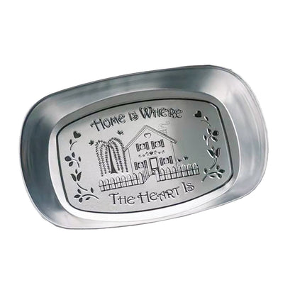 Camping Tinplate Outdoor Dinner Plate Multifunctional Kitchenware European Cutlery Portable Picnic Bowl V1294-YM0521-3118230060613