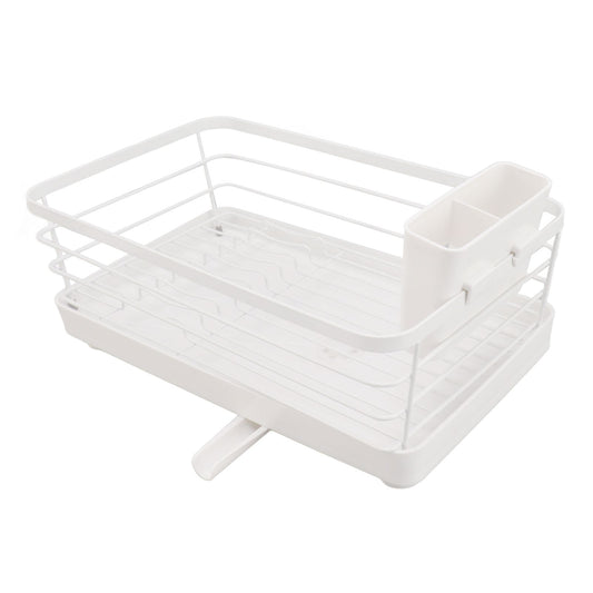 Dish Racks Modern Large Capacity Rust Resistance Space Saving Dish Drainers with Draining Tray for Kitchen V1294-YM0521-3118230065812