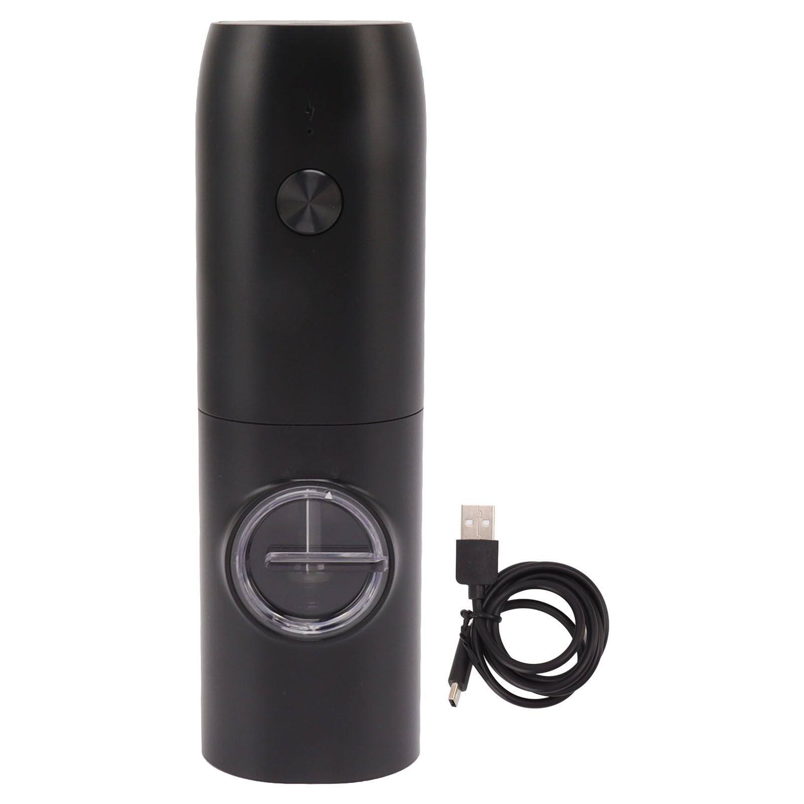 Electric Pepper Grinder Adjustable Coarseness USB Rechargeable Automatic Salt Mill with LED Light for Herb V1294-YM0521-3118230066311