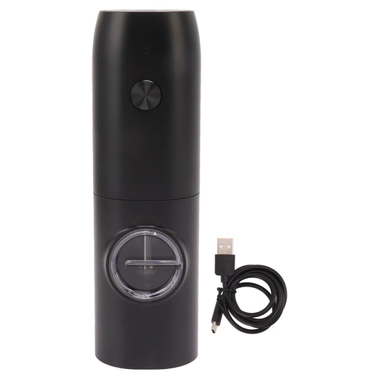 Electric Pepper Grinder Adjustable Coarseness USB Rechargeable Automatic Salt Mill with LED Light for Herb V1294-YM0521-3118230066311