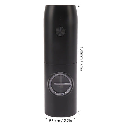 Electric Pepper Grinder Adjustable Coarseness USB Rechargeable Automatic Salt Mill with LED Light for Herb V1294-YM0521-3118230066311