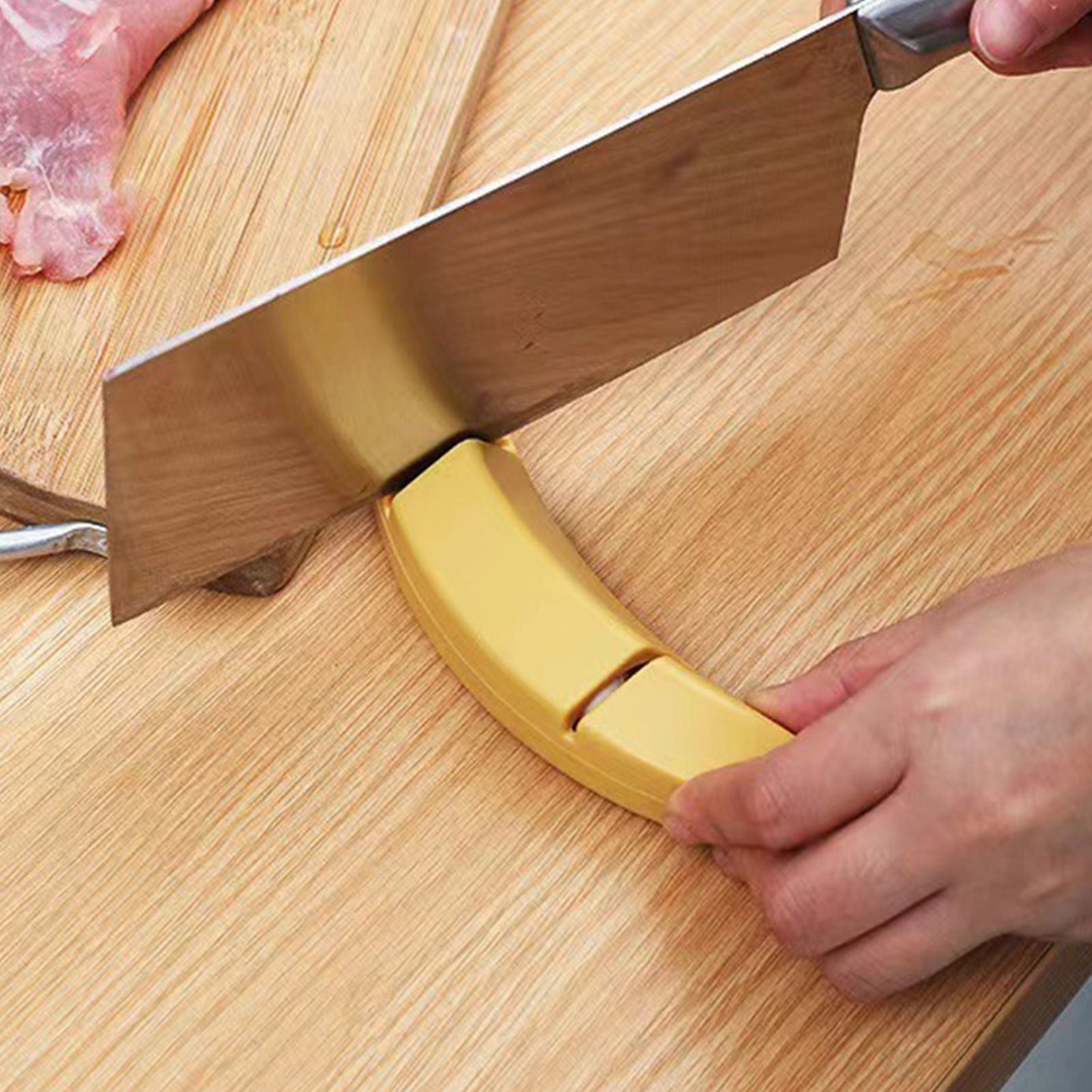 Knife Sharpener 2 Slot Kitchen Knives Sharpen Blade Sharpening Tool Banana Design Decor Yellow Standard V1294-YM0521-3118230067711