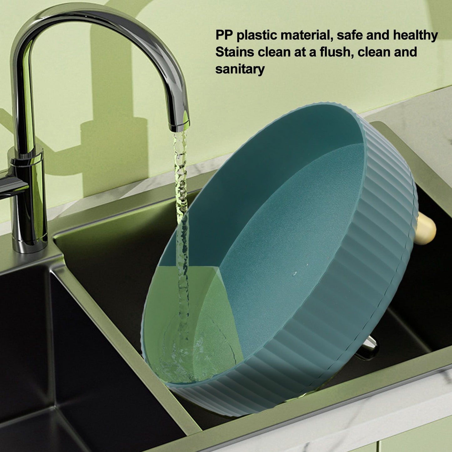 360 Degree Rotating Storage Rack Organizer Round Cosmetic Spice Rack Turntable for Kitchen Cabinet Pantry V1294-YM0521-3118230073914