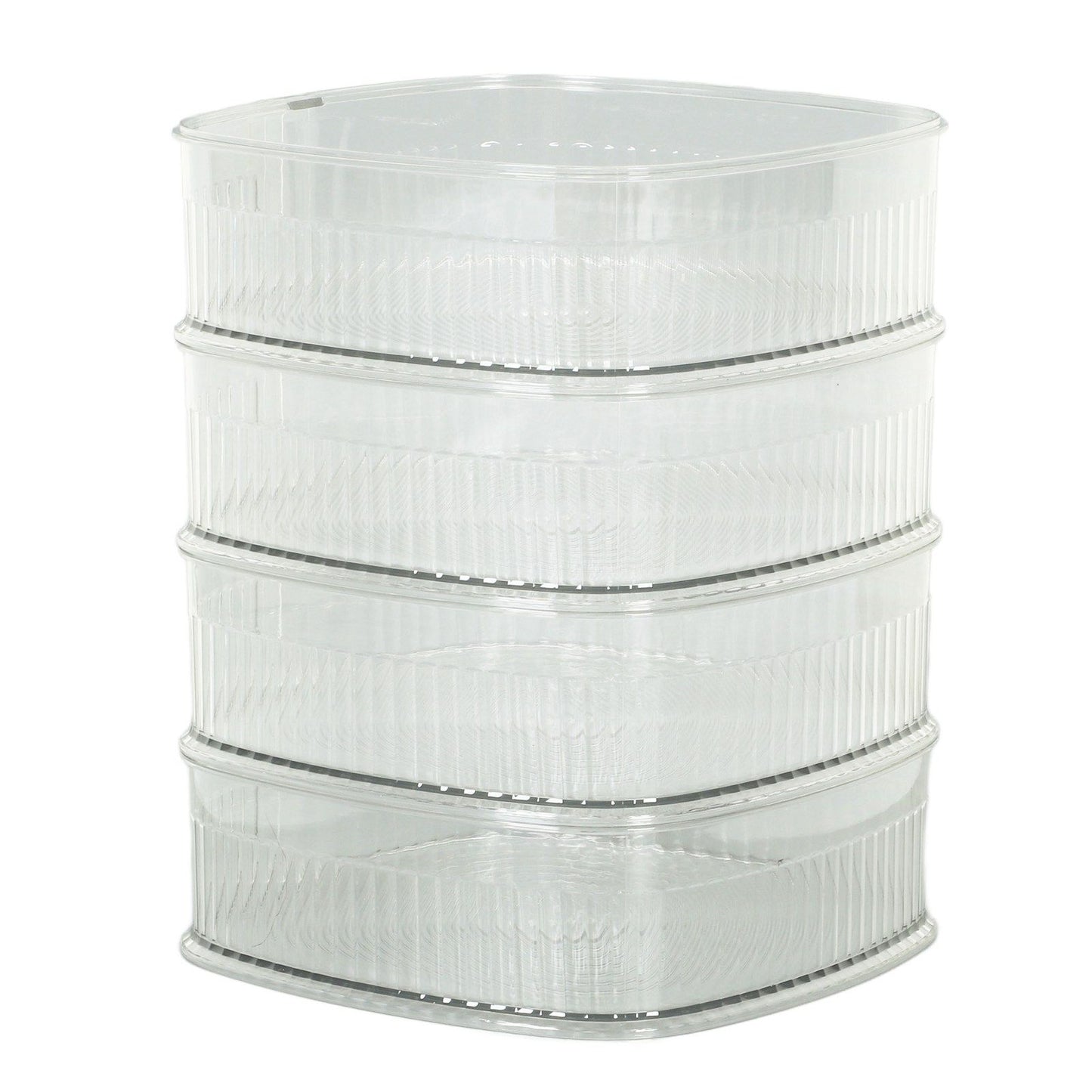 Transparent Dish Dust Cover Dustproof Multi Layer Dish Cover Multifunctional Food Cover 4 Layer V1294-YM0521-3118230076512
