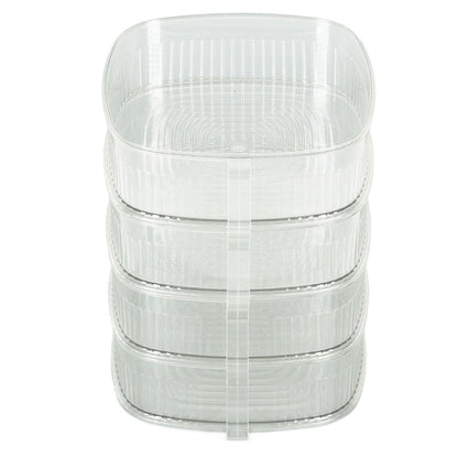 Transparent Dish Dust Cover Dustproof Multi Layer Dish Cover Multifunctional Food Cover 4 Layer V1294-YM0521-3118230076512