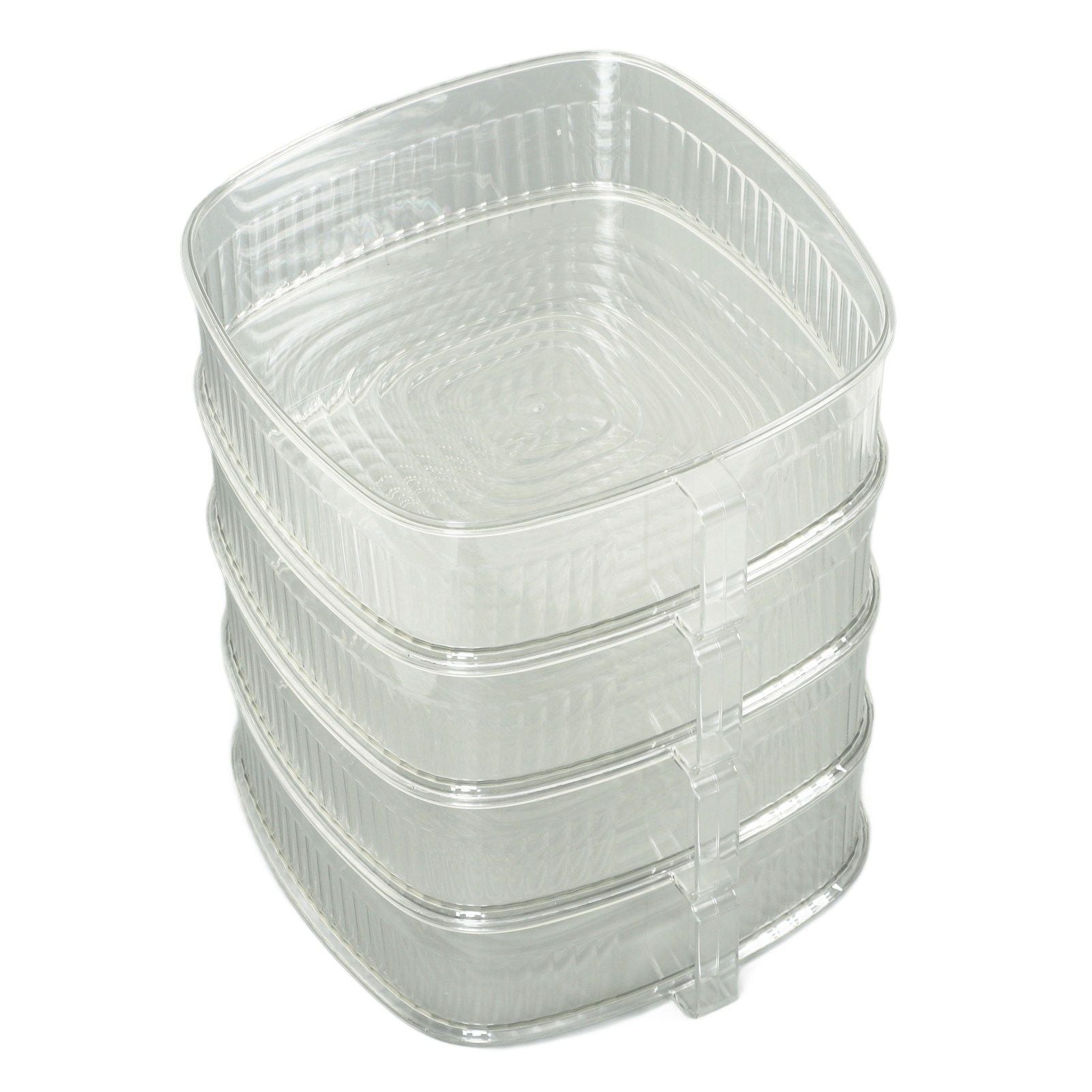 Transparent Dish Dust Cover Dustproof Multi Layer Dish Cover Multifunctional Food Cover 4 Layer V1294-YM0521-3118230076512