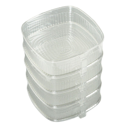 Transparent Dish Dust Cover Dustproof Multi Layer Dish Cover Multifunctional Food Cover 4 Layer V1294-YM0521-3118230076512