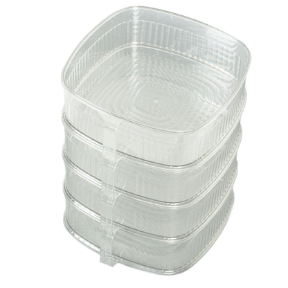 Transparent Dish Dust Cover Dustproof Multi Layer Dish Cover Multifunctional Food Cover 4 Layer V1294-YM0521-3118230076512