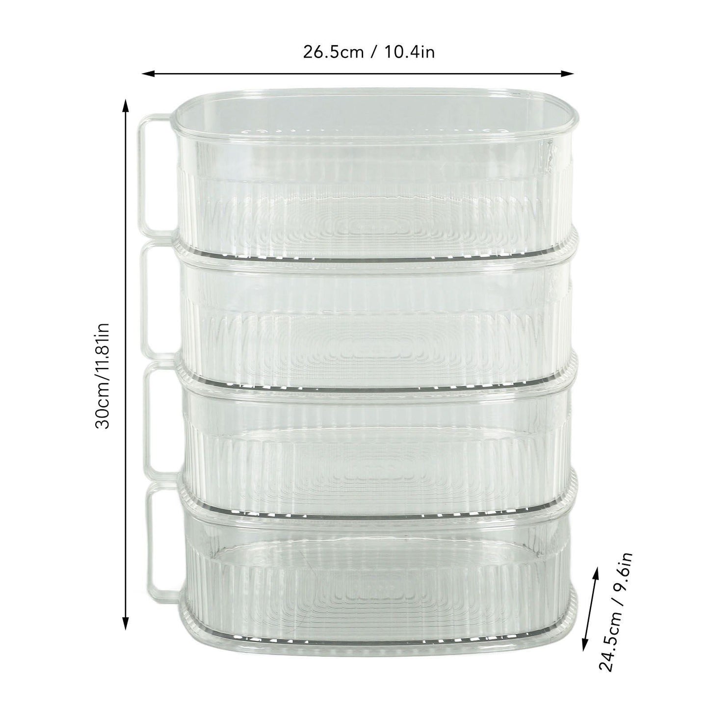 Transparent Dish Dust Cover Dustproof Multi Layer Dish Cover Multifunctional Food Cover 4 Layer V1294-YM0521-3118230076512