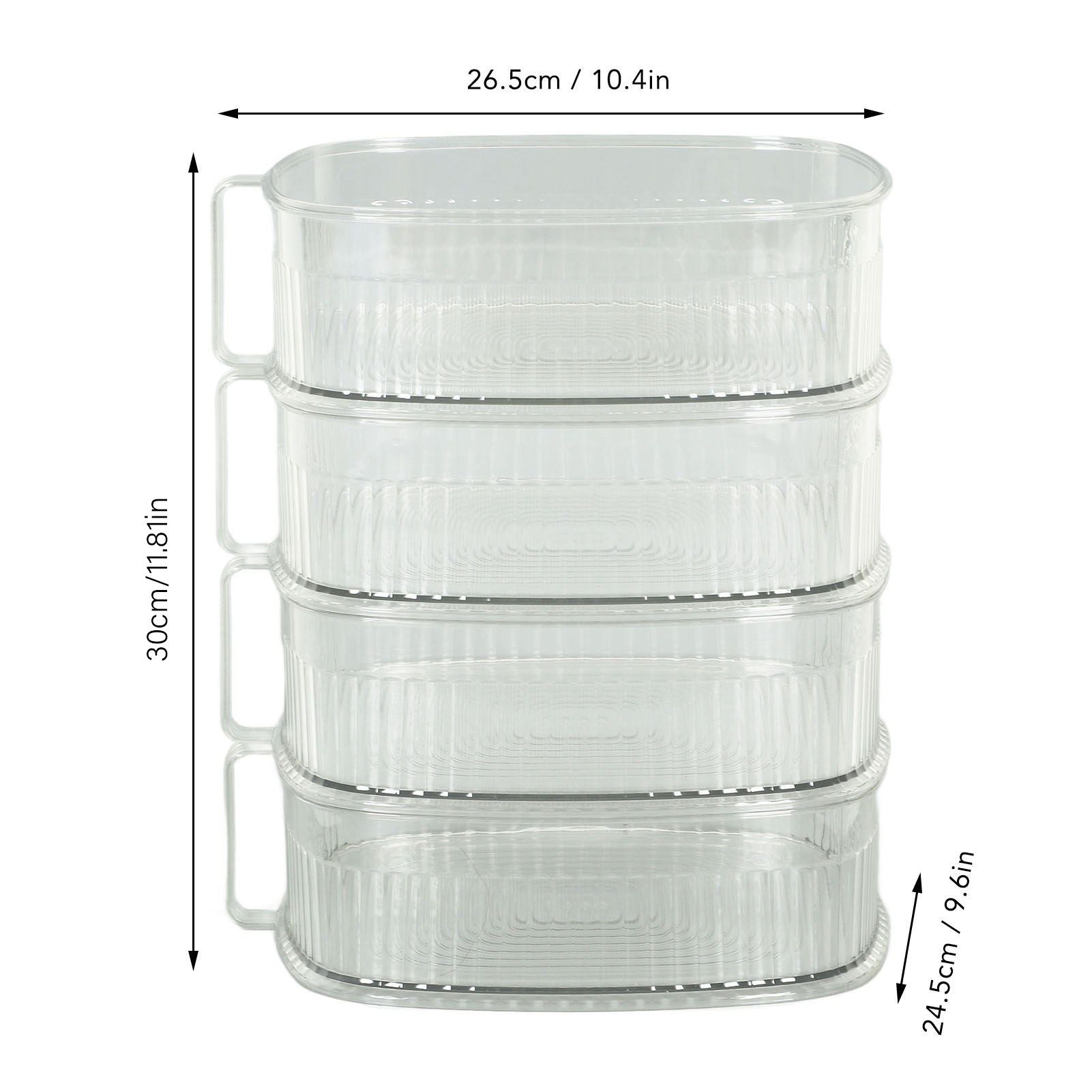 Transparent Dish Dust Cover Dustproof Multi Layer Dish Cover Multifunctional Food Cover 4 Layer V1294-YM0521-3118230076512