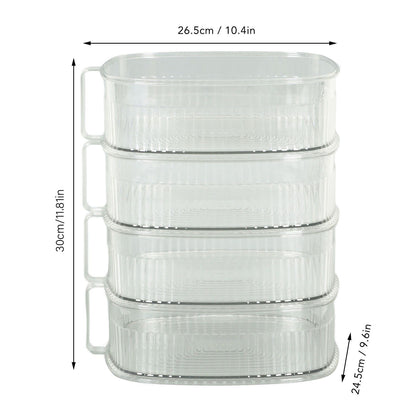 Transparent Dish Dust Cover Dustproof Multi Layer Dish Cover Multifunctional Food Cover 4 Layer V1294-YM0521-3118230076512