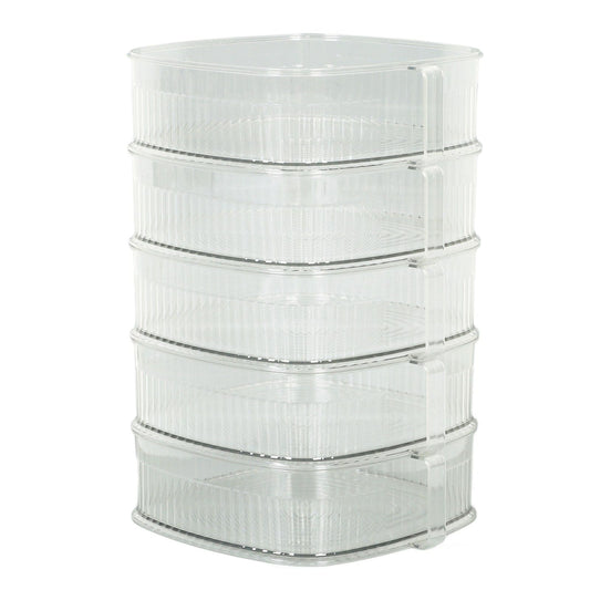 Transparent Dish Dust Cover Dustproof Multi Layer Dish Cover Multifunctional Food Cover 5 Layer V1294-YM0521-3118230076513