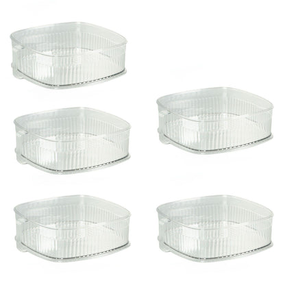Transparent Dish Dust Cover Dustproof Multi Layer Dish Cover Multifunctional Food Cover 5 Layer V1294-YM0521-3118230076513