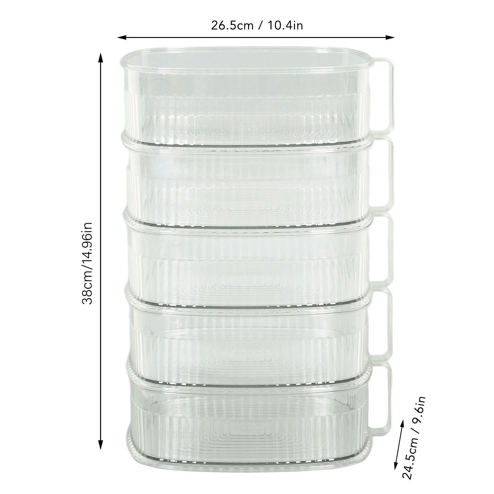 Transparent Dish Dust Cover Dustproof Multi Layer Dish Cover Multifunctional Food Cover 5 Layer V1294-YM0521-3118230076513