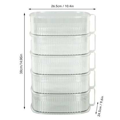 Transparent Dish Dust Cover Dustproof Multi Layer Dish Cover Multifunctional Food Cover 5 Layer V1294-YM0521-3118230076513