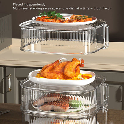 Transparent Dish Dust Cover Dustproof Multi Layer Dish Cover Multifunctional Food Cover 5 Layer V1294-YM0521-3118230076513
