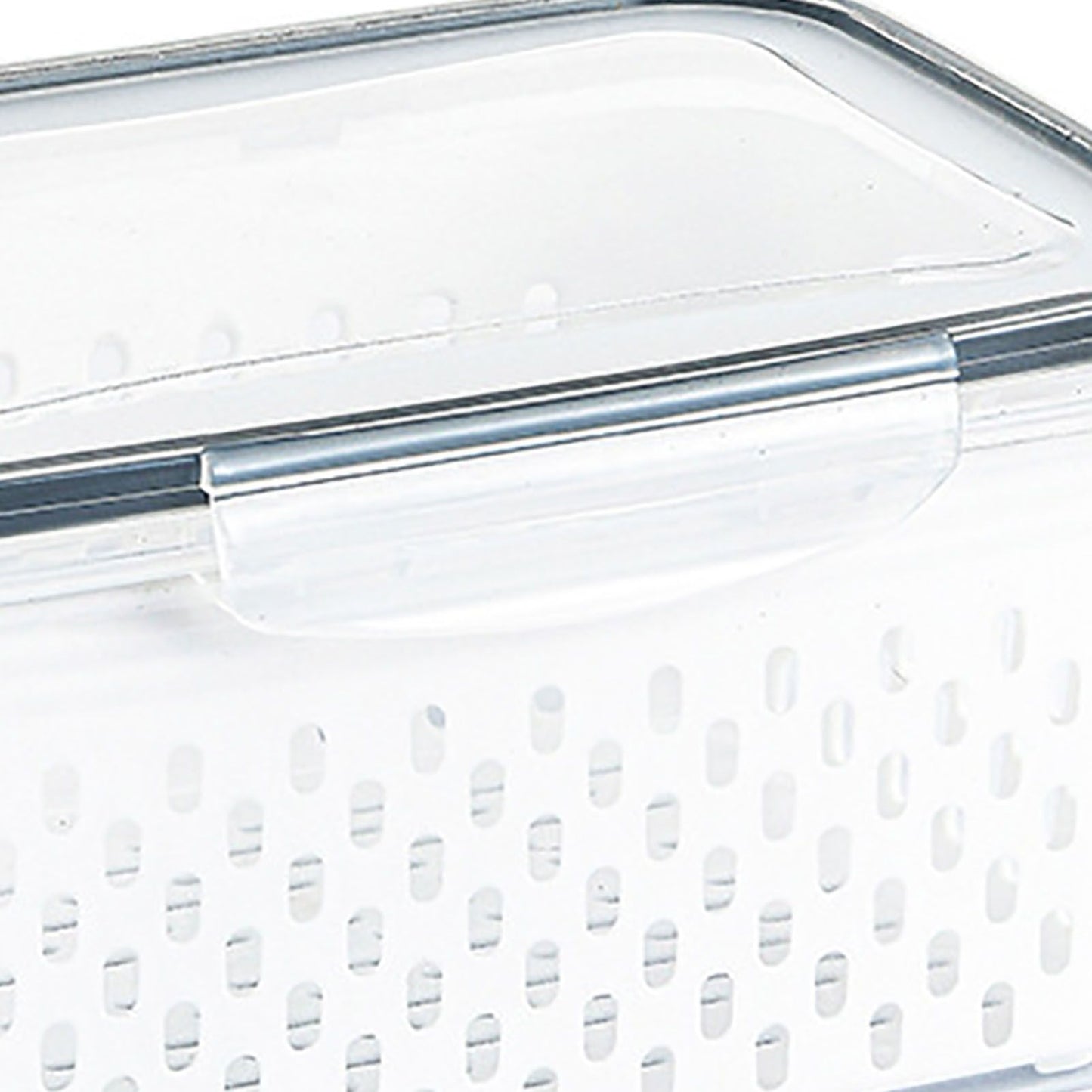 Drain Storage Basket Box Transparent Fruit Vegetable Storage Container for Kitchen Supplies 850ML V1294-YM0521-3118230078911